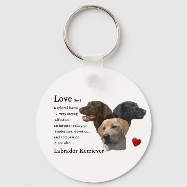 Chaveiro Presentes do Labrador Retriever (Frente)