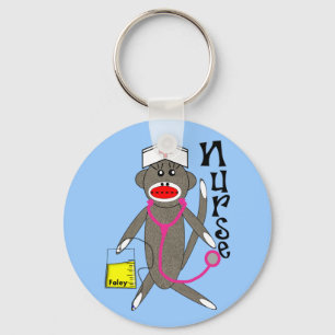 Chaveiro Presentes do macaco da peúga da enfermeira
