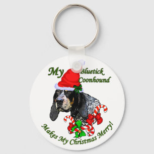 Chaveiro Presentes do Natal do Coonhound de Bluetick