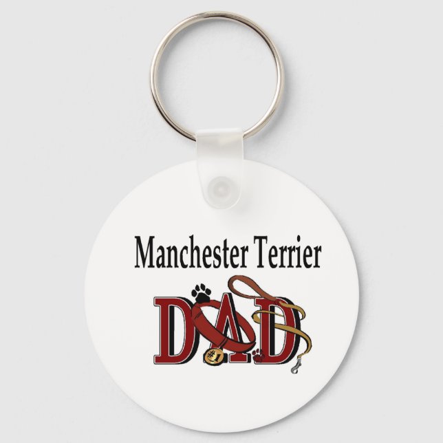 Chaveiro Presentes do Pai Manchester Terrier (Frente)