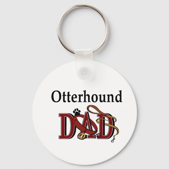 Chaveiro Presentes do Pai Otterhound (Frente)