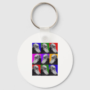 Chaveiro Presentes do pop art de Charles Darwin para todas