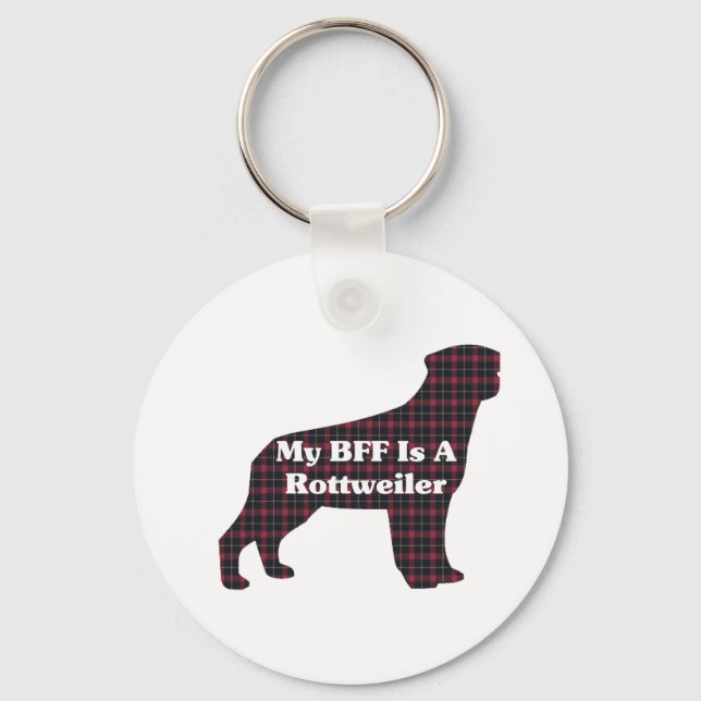 Chaveiro Presentes do Rottweiler BFF (Frente)