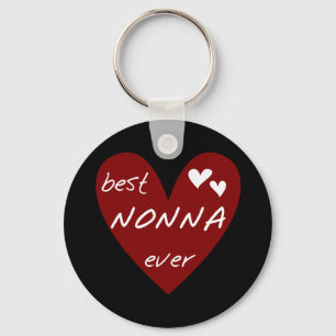 Chaveiro Presentes dos t-shirt de Nonna do coração vermelho
