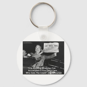 Chaveiro Presentes Engraçados Dewey Derrota Truman Camiseta