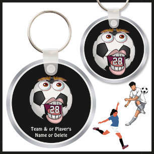 Chaveiro Presentes engraçados e baratos de futebol com NÚME