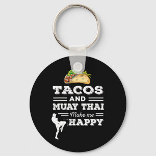 Chaveiro Presentes engraçados para amantes de tacos e Muay