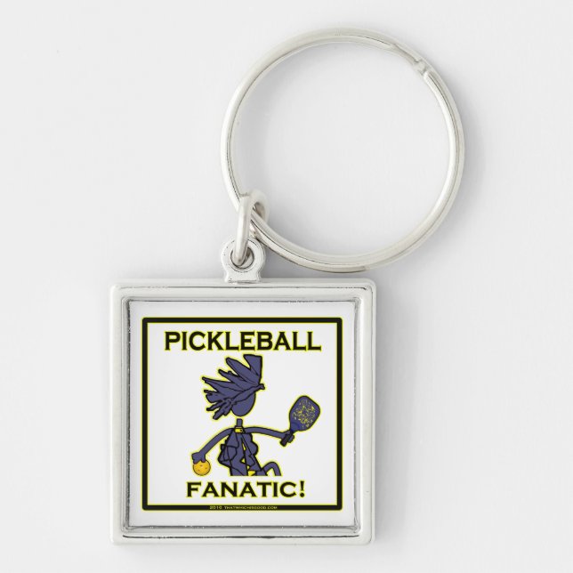 Chaveiro Presentes fanáticos de Pickleball & camisas de T (Frente)