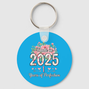 Chaveiro Presentes Florais de 1º Aniversário Feitos em 2025