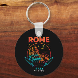 Chaveiro Presentes Legais de Roma Itália Coliseu Vintage
