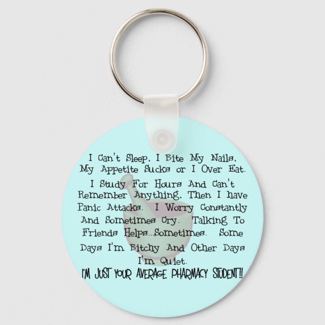 Chaveiro Presentes Médios de Estudantes de Farmácia (Frente)