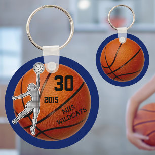 Chaveiro Presentes para a equipe de basquete feminino PERSO