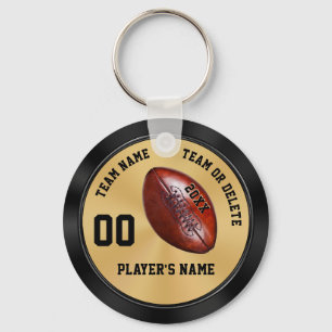Chaveiro Presentes personalizados, preto e ouro da equipa