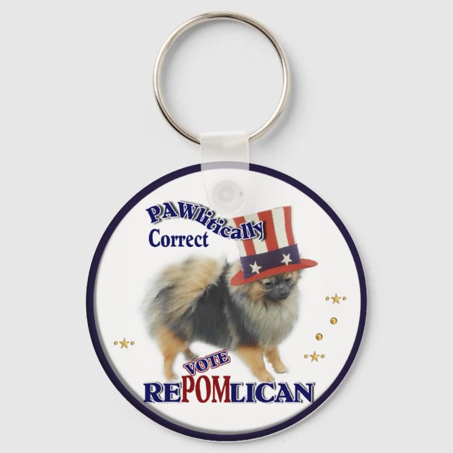 Chaveiro Presentes Pomeranianos (Frente)