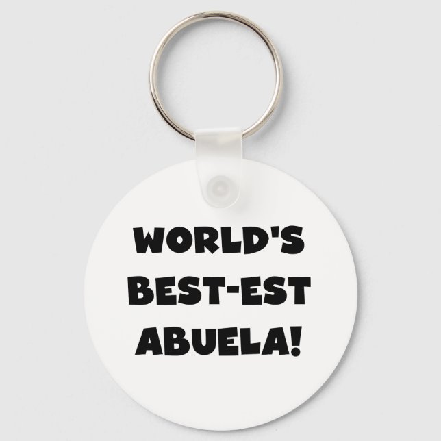 Chaveiro Presentes preto e branco do Melhor-est Abuela do (Frente)