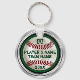 Chaveiro Presentes sujos personalizados verde do basebol