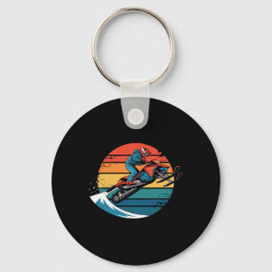 Chaveiro Presentes Sunset Snowboard na Montanha de Snowboar