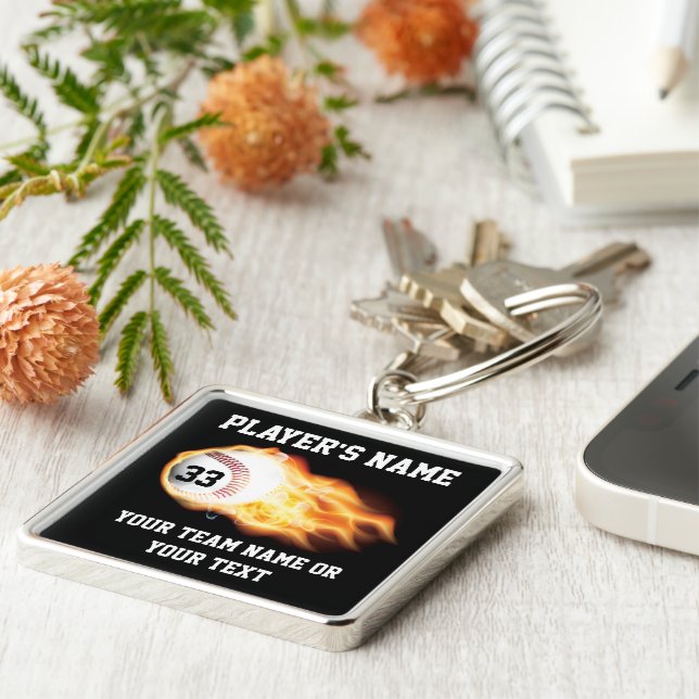 Chaveiro Presentes superiores personalizados do basebol que (Lateral)