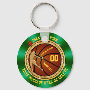 Chaveiro Presentes verdes e Dourados de basquete para menin