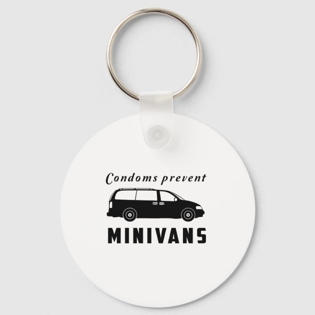 Chaveiro Preservativos Evitam Minivans (Frente)