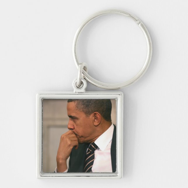 Chaveiro Presidente Barack Obama se reúne com o Presidente (Frente)