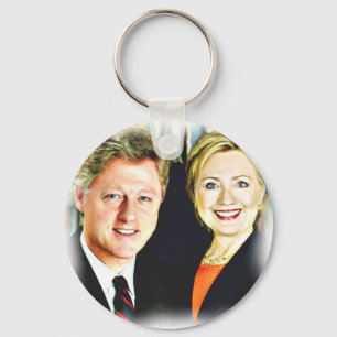 Chaveiro Presidente Bill Clinton e Presidente Hillary Clint