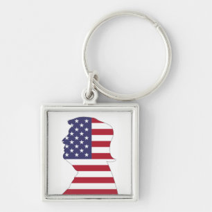 CHAVEIRO PRESIDENTE DONALD TRUMP AMERICAN FLAG