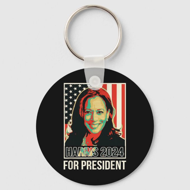 Chaveiro Presidente Eleição Harris 2024 Para Presidente (Frente)