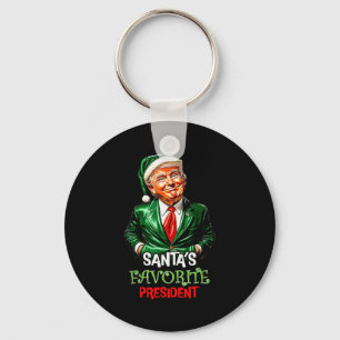 Chaveiro Presidente Favorito do Papai Noel Engraçado Papai