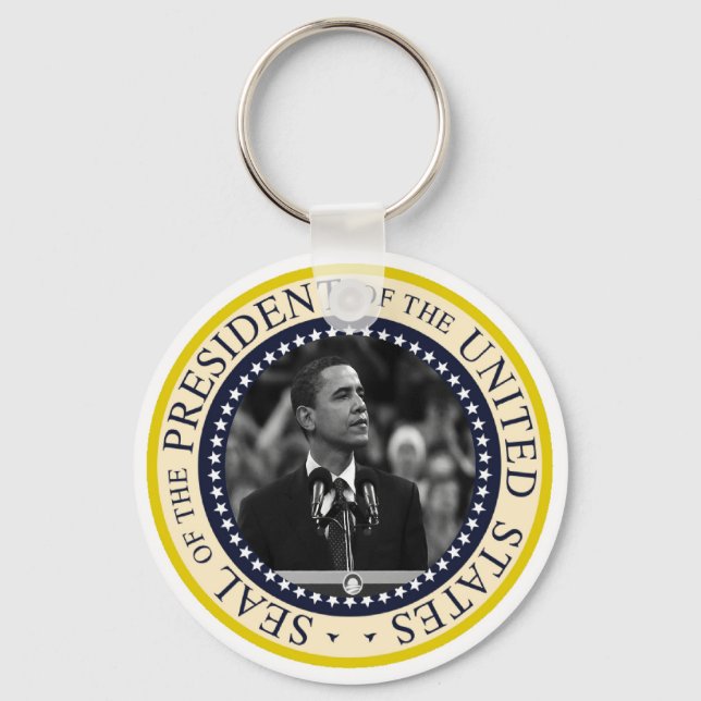Chaveiro Presidente Obama Inauguração Keepsakes (Frente)
