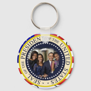 Chaveiro Presidente Obama Primeiro Família Lembrança