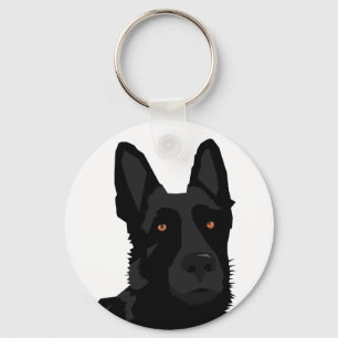 Chaveiro preto do german shepherd