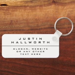 Chaveiro Preto e branco estilizados de forma exclusiva