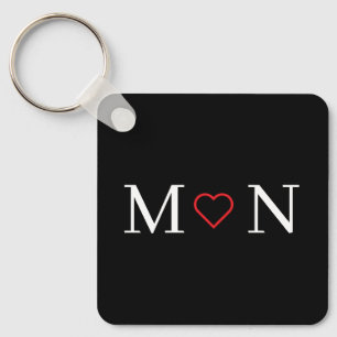 Chaveiro Preto e branco personalizado