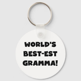 Chaveiro Preto ou branco do Melhor-est Gramma do mundo