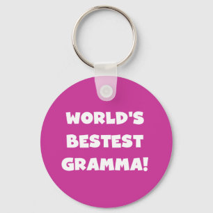 Chaveiro Preto ou branco do Melhor-est Gramma do mundo