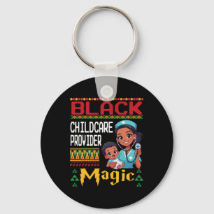Chaveiro Preto Prestador de Cuidados Infantis Magic African
