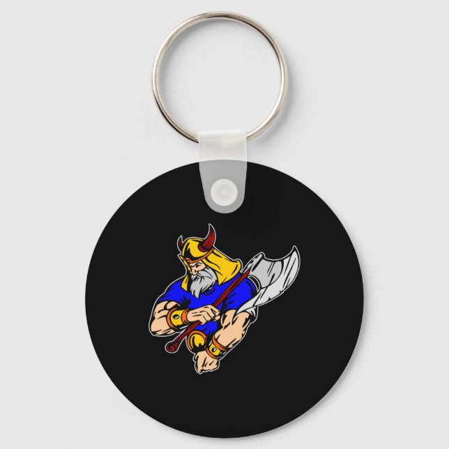 Chaveiro Preto Viking Rezando (Frente)