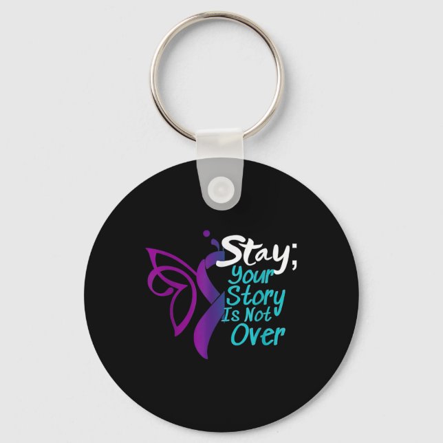 Chaveiro Prevenção ao Suicídio Sua História Não Terminou  (Frente)