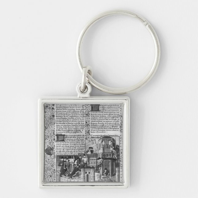 Chaveiro Priam que olha a reconstrução de Troy (Frente)