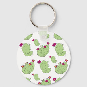 Chaveiro Prickly Pear Pattern Texas State Plant Cactus Love