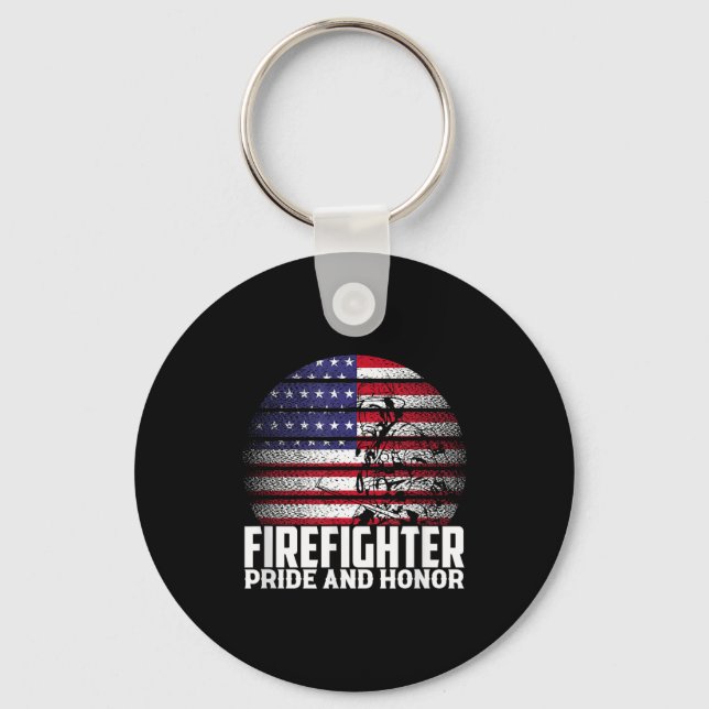 Chaveiro Pride And Honor Fireman Gift Proud Firefighter Quo (Frente)
