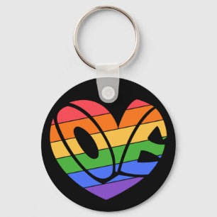 Chaveiro Pride Love Heart Gay Rainbow LGBTQ