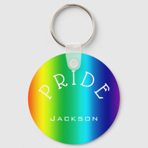 Chaveiro PRIDE Rainbow Multicores Personalizadas