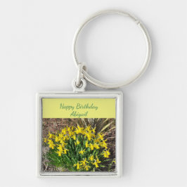 Chaveiro Primavera Yellow Daffodils Birday