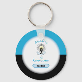 Chaveiro Primeira Comunhão, Taça Azul