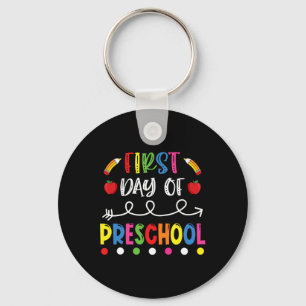 Chaveiro Primeiro Dia Da Pré-Escola De Volta Ao Ensino De P
