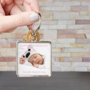 Chaveiro Primeiro Dia das Mães Ano Personalizado e Foto da 