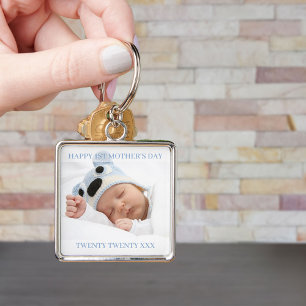 Chaveiro Primeiro Dia das Mães Ano Personalizado e Foto do 