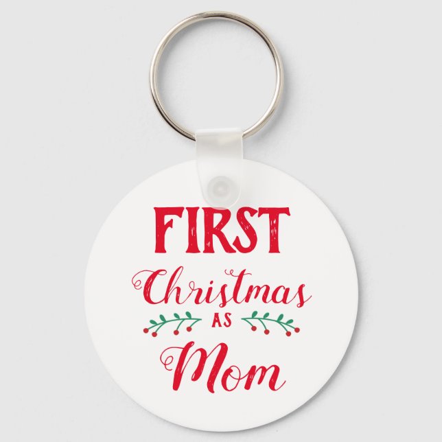 Chaveiro Primeiro Natal como a família da mãe... (Frente)